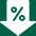 interest rate down icon