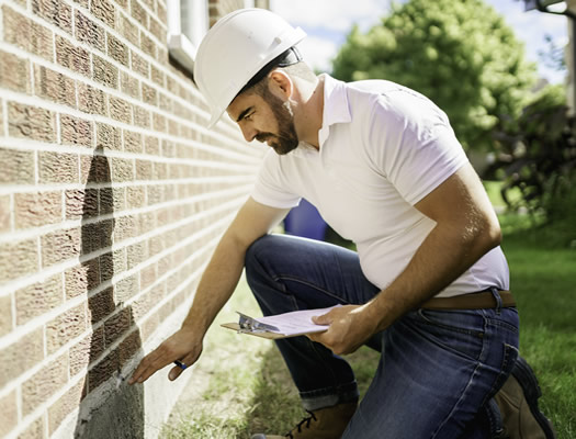 home inspector performing an inspection